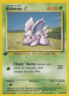 Nidoran ♂, Set de Base No. 55 Normal