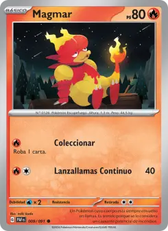 Magmar, Destinos de Paldea Nº 009 Normal