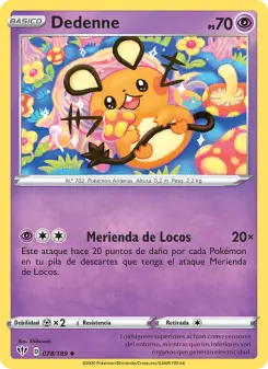 Dedenne, Oscuridad Incandescente No. 78