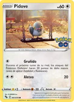 Pidove, Pokémon GO Nº 061 Normal