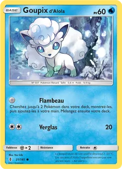 Goupix d’Alola, Gardiens Ascendants No. 21 Normal
