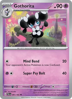 Gothorita, Paldea Evolved No. 091 Normal