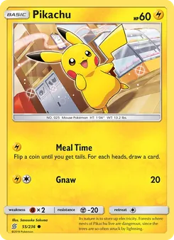 Pikachu, Unified Minds No. 55 Normal