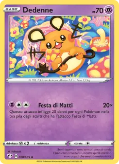 Dedenne, Fiamme Oscure No. 78 Normal