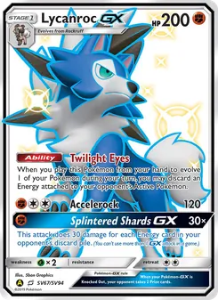 Lycanroc-GX, Hidden Fates Shiny Vault Nº SV67 Normal