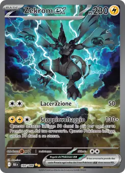 Zekrom-ex, Luce Nera No. 166 Holo