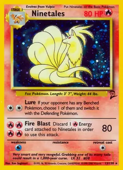 Ninetales, Base Set 2 No. 13 Holo