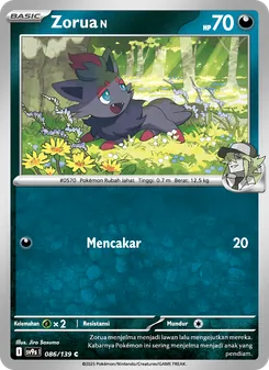 Zorua <N>, Ikatan Takdir Nº 086 Normal
