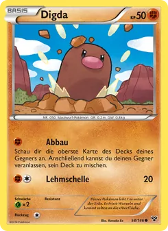 Digda, XY Nº 58 Normal