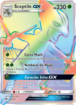 Sceptile GX, Truenos Perdidos No. 216 Normal