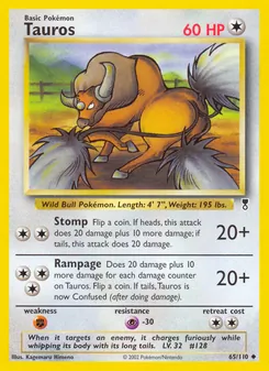 Tauros, Legendary Collection No. 65 Normal