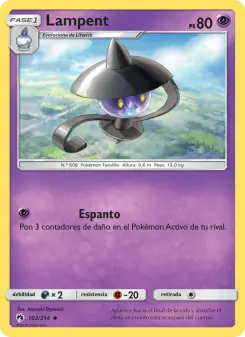 Lampent, Truenos Perdidos No. 102 Normal