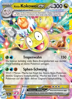 Alola-Kokowei-ex, Stürmische Funken No. 133 Holo