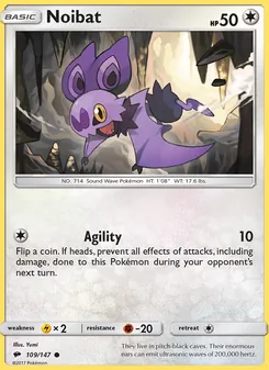 Noibat, Burning Shadows No. 109 Normal