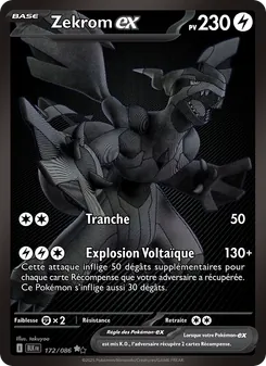 Zekrom-ex, Foudre Noire No. 172 Holo