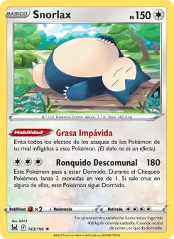 Snorlax, Origen Perdido Nº 143 Holo
