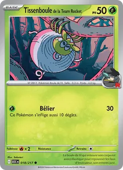 Tissenboule de la Team Rocket, Héros Transcendants No. 018 Normal