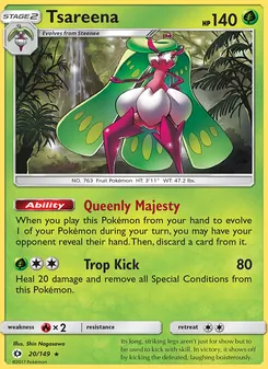 Tsareena, Sun & Moon No. 20 Normal