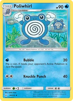 Poliwhirl, Unbroken Bonds Nº 38 Normal