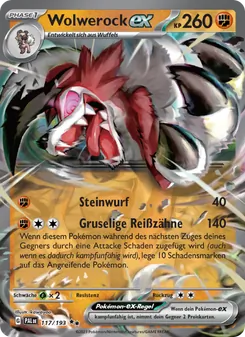 Wolwerock-ex, Entwicklungen in Paldea No. 117 Holo