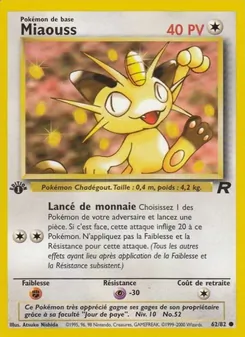 Miaouss, Team Rocket No. 62 Normal