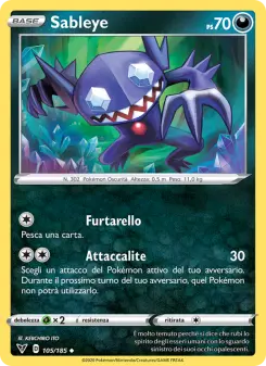 Sableye, Voltaggio Sfolgorante Nº 105 Normal