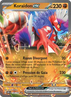 Koraidon-ex, Flammes Obsidiennes No. 124 Holo