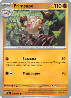 Primeape, Scintille Folgoranti Nº 099 Normal