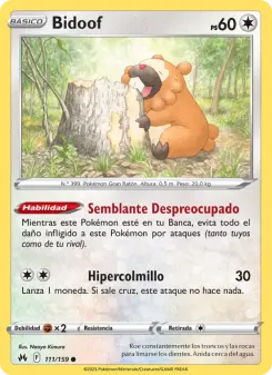 Bidoof, Cenit Supremo No. 111 Normal