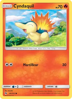 Cyndaquil, Truenos Perdidos Nº 40 Normal