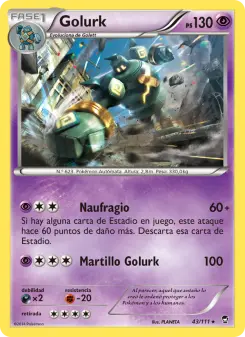 Golurk, Puños Furiosos No. 43 Normal