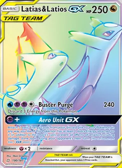 Latias & Latios GX, Team Up Nº 190 Normal