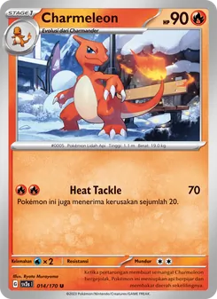Charmeleon, Kilau Hitam Nº 014 Normal