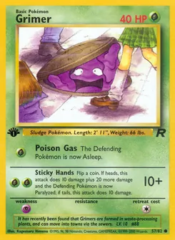Grimer, Team Rocket Nº 57 Normal