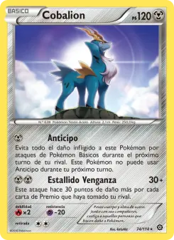 Cobalion, Asedio de Vapor No. 74 Normal