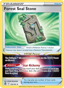 Forest Seal Stone, Silver Tempest Nº 156 Holo