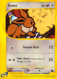 Eevee, Skyridge Nº 54 Normal