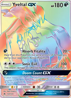 Yveltal GX, Forbidden Light No. 137 Normal