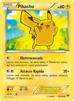 Pikachu, XY No. 42 Normal