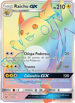 Raichu GX, Leyendas Luminosas No. 75 Normal