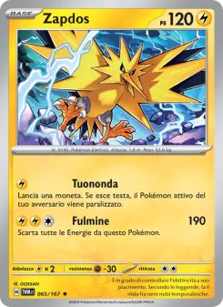 Zapdos, Crepuscolo Mascherato Nº 065 Holo