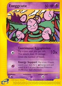 Exeggcute, Aquapolis No. 77 Normal