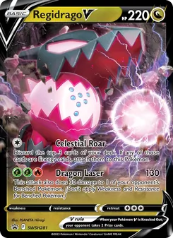 Regidrago V, SWSH Black Star Promos Nº SWSH281 Normal