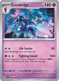 Ceruledge, Paldea Evolved No. 098 Holo
