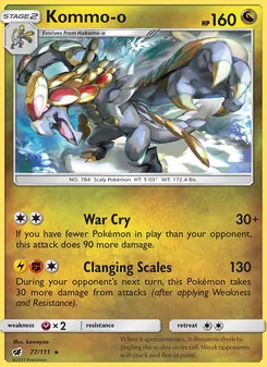 Kommo-o, Crimson Invasion No. 77 Normal