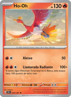 Ho-Oh, Chispas Fulgurantes No. 019 Normal