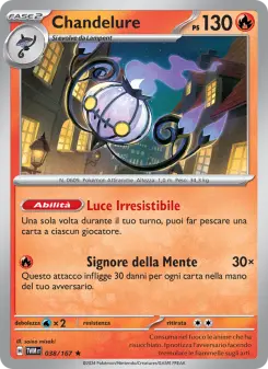 Chandelure, Crepuscolo Mascherato Nº 038 Holo