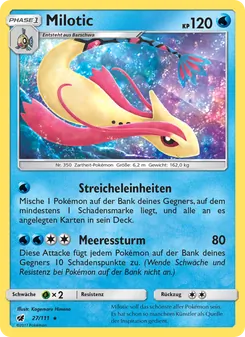 Milotic, Aufziehen der Sturmröte No. 27 Normal