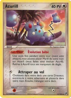 Azurill, EX Tempête de sable No. 31 Normal