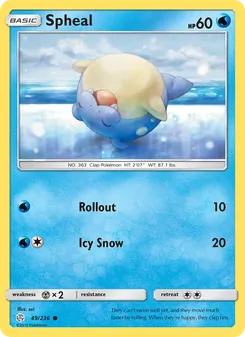 Spheal, Cosmic Eclipse No. 49 Normal